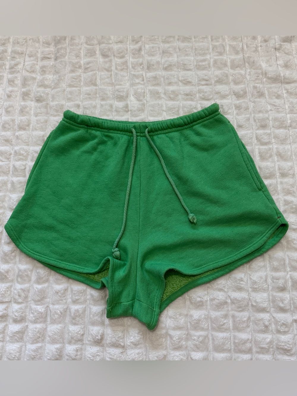 Xirena Small Green Shayne Fleece Shorts w/ Pockets ~ Lounge Athleisure